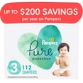 thumbnail image 2 of Pampers Pure Diapers Size 3, 112 Count (Select for More Options), 2 of 15