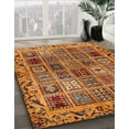 thumbnail image 3 of Ahgly Company Machine Washable Indoor Square Abstract Yellow Area Rugs, 7' Square, 3 of 7
