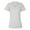 White, variant on Bella + Canvas 6415 Ladies Relaxed Triblend V-Neck T-Shirt