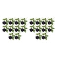 thumbnail image 3 of Ramo de novia Bewildely 10 piezas flores artificiales bajo mantenimiento negro, 3 of 6