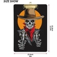 thumbnail image 3 of FMSHPON Wild West Cowboy Clipboard Hardboard Wood Nursing Clip Board and Pull for Standard A4 Letter 13x9 inches, 3 of 6