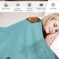 thumbnail image 3 of ARISTURING Dogs in Sweaters Flannel Blanket for All Seasons Throw Blanket 60x80in, 3 of 6