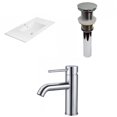 thumbnail image 1 of American Imaginations 35.5-in. W 1 Hole Ceramic Top Set In White Color - Drain Incl. AI-32749, 1 of 8