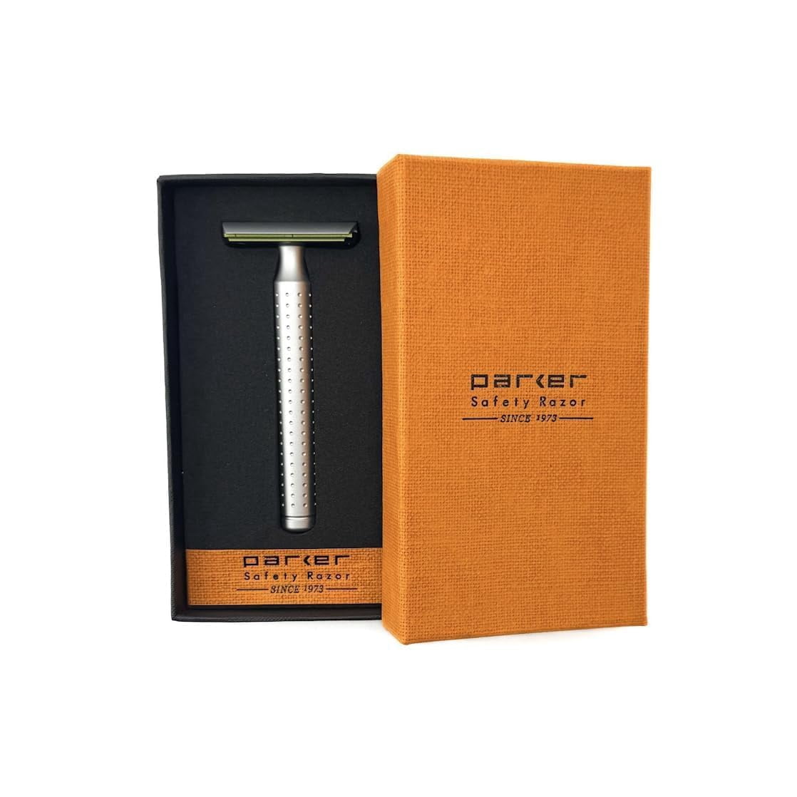 Parker 905425 Aero Shave Aluminum Safety Razor with Long Length Handle