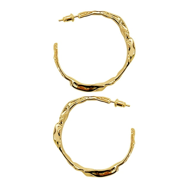 2x Irregular Hermoso Simple Joyas únicas Niñas Mujeres L oro Zulema Aretes