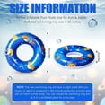 thumbnail image 2 of Floating Swimming Ring 35.4 Inch Inflatable Pool Floats Star Sky Theme Big Swim Tubes Large Inner Pool Floaties Round Beach Floaters for Kids Adults Summer Beach Swimming Parties (2 Pieces), 2 of 7