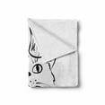 thumbnail image 2 of Princess Soft Flannel Fleece Blanket, I am a Princess Calligraphy Funny Cat with a Royal Crown Outline Drawing, Cozy Plush for Indoor and Outdoor Use, 70" x 90", Charcoal Grey White, by Ambesonne, 2 of 6