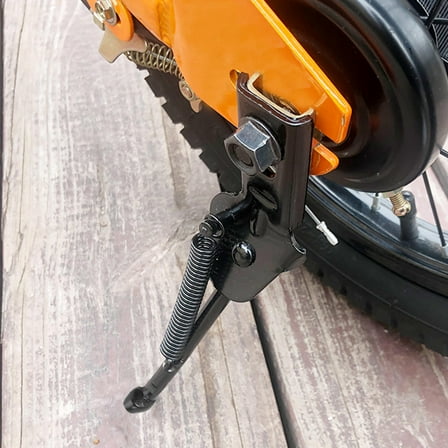 FOLOYORI Rear Side Stand Bike Kickstand Metal Black 18 Inch Single-Sided Support for Mountain Bikes Road Bikes 1Pcs