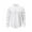 White, variant on Fengactive Men's Casual Button-Down Shirts Long Sleeve Business Stand Collar Half Open Shirt
