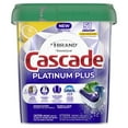 thumbnail image 1 of Cascade Platinum Plus Dishwasher Pods, Dish Detergent ActionPacs, Clean Lemon 51CT, 1 of 11