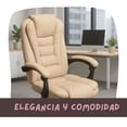 thumbnail image 5 of Silla de Oficina Master Ergonómica Giratoria Ajustable Acolchada Beige, 5 of 5
