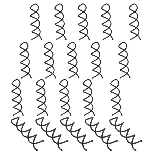 20 PCS Black Spiral Hair Pins Hair Spin Clips Twist Screw Hair Pins Women Bun Hair Style DIY Easy Fast Bun Maker Updo Hair Accessories (Non-scratched Rounded Tips)