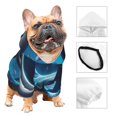 thumbnail image 3 of Balery Colorful Ocean Whale Sudadera con Capucha para Perros Pequeños – Ropa para Mascotas, Disfraz para Perros y Gatos, Ideal para Fiestas y Cosplay-X-Small, 3 of 7