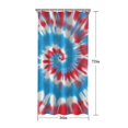 thumbnail image 5 of Colorful Tie Dye Mandala Pattern Shower Curtain 36"x72" ,Bathroom Decorative Shower Curtains Set with 12 Hooks,Modern Waterproof Washable Shower Curtain, 5 of 6
