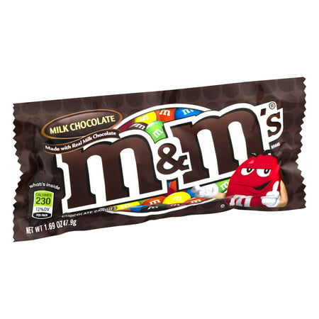 M&M's, Milk Chocolate Candies, 1.69 Oz - Walmart.com