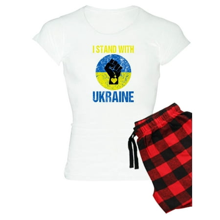

CafePress - Support Ukraine I Stand With Ukraine P Pajamas - Women s Light Pajamas