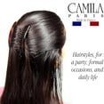 thumbnail image 2 of Camila Paris AD66/2 French Side Comb Large Curved Tortoiseshell Hair Combs for Women Fine Hair, 4 Inch Strong Hold Hair Comb for Women Bun Chignon Up-Do Styling Girls Hair Accessories, Made in France, 2 of 31