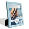 thumbnail image 2 of Grooved 8 in. x 10 in. Blue Picture Frame (Set of 2), 2 of 8