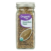 Great Value Organic Ground Black Pepper, 1.9 oz