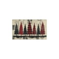 thumbnail image 2 of 2 Pcs Merry Christmas Kitchen Rugs and Mats Set of 2 Red Green Buffalo Plaid Kitchen Runner Absobent Kitchen Rugs and Matsfor Bath Cooking (47x17+30x17 inches), 2 of 7