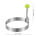 thumbnail image 3 of YiJuHui Stainless Steel Egg Ring Pancake Mold Set, Non-Stick Heat Resistant Handles for Omelet Sandwich Breakfast Cooking, 5 Shapes Round Heart Star Flower Bear, Easy Clean Kitchen Tools, 3 of 5