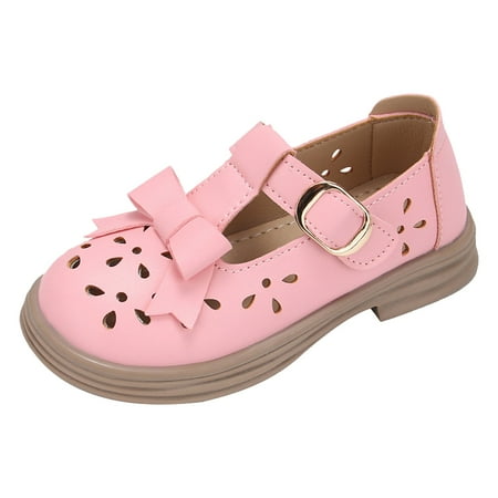 

HTGFGMGW Kids Summer Shoes Girls Shoes Summer Hit British Style Princess Shoes Children Princess Shoes Girls Sports Sandals Sandals for Girls Toddler Shoes Pink