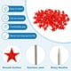 thumbnail image 3 of Uxcell Clavos en Forma de Estrella de 0.57 pulgadas, 100 piezas Punta de Acero Cabeza de Plástico para Uso en Casa y Oficina, Rojo, 3 of 5