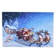 thumbnail image 1 of Tapiz navideño Papá Noel Patrón de ciervo Manta para colgar en la pared Decoración de fondo para dormitorio 230 x 180 cm / 90,6 x 70,9 pulgadas, 1 of 14