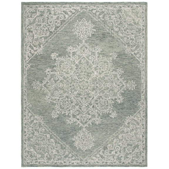 SAFAVIEH Metro Raynard Medallion Area Rug, Green/Ivory, 8' x 10'