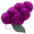thumbnail image 4 of Grape Keychain Charm Car Keychain Pendant Plush Ball Bag Hanging Ornament Bag Charm, 4 of 8