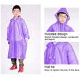 thumbnail image 4 of Kids Rain Coat - Waterproof and Fashionable Rainwear for Boys and Girls - Purple, 4 of 8