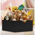 thumbnail image 5 of 7 Pack Durable Woven Fabric Storage Baskets, Shelf & Closet Organization for Adults in  Black, 5 of 6
