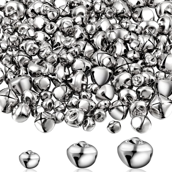 Campanas para Manualidades Zhanmai 300 piezas Plata 1,3/2/2,5 cm