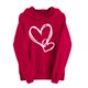 thumbnail image 5 of RKSTN Valentine's Day Hoodie for Women Oversized Valentines Heart Print Drawstring Hooded Sweatshirt Top Womens Casual Solid Plus Size Graphic Printed Loose Comfy Hood Fall Spring Clothes, 5 of 5