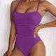 thumbnail image 1 of WILLBEST Bikini de Mujer, Traje de Baño para Mujer, Traje de Baño de Verano para Playa Grande, Bikini Liso, Traje de Baño Sexy de Moda, 1 of 8