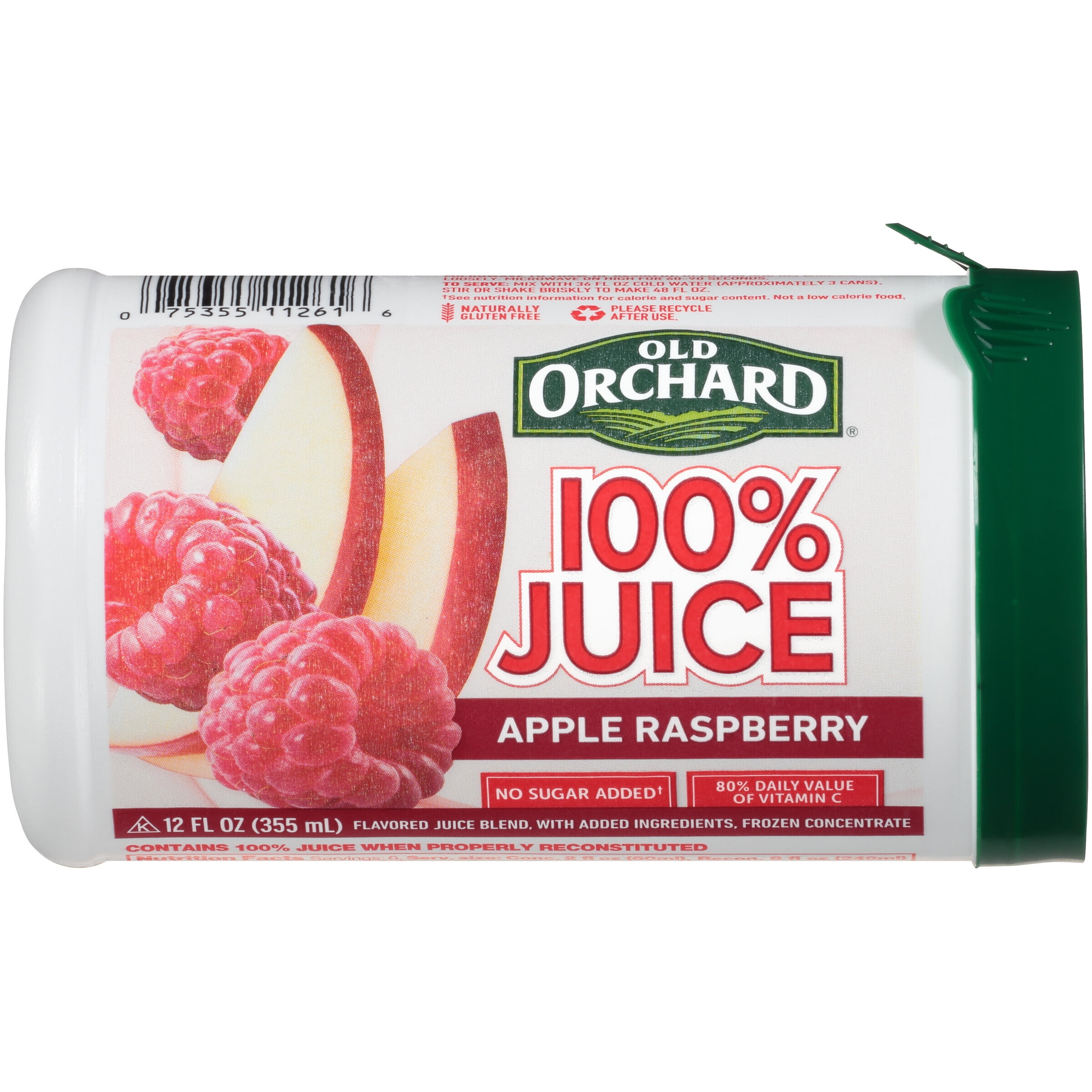 Old Orchard Apple Raspberry 100 100 Flavored Juice Blend, 12 oz
