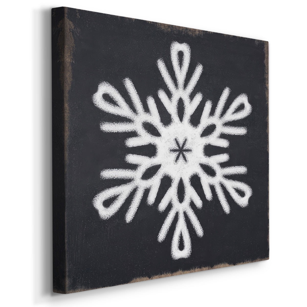 Chalkboard Snowflake III- Gallery Wrapped Canvas