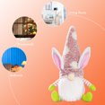thumbnail image 3 of Decoración de conejo de Pascua para niños muñeco de conejo con Kuymtek luces Led brillantes elfo regalo para fiesta DIY decoraciones para el hogar 2022, 3 of 6