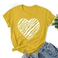 thumbnail image 3 of Fesfesfes Shirt for Women Fashion Women Valentine's Day Print Short Sleeve T-shirt Novelty Graphic Tops Tee XL(US:10), 3 of 4