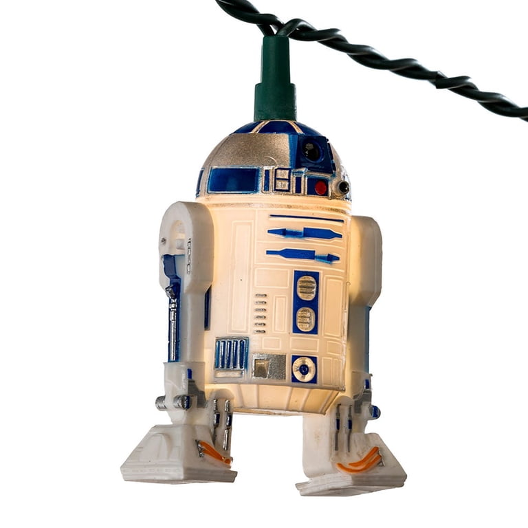 Kurt Adler Star Wars R2D2 10-Light UL Approved Plastic Light Set
