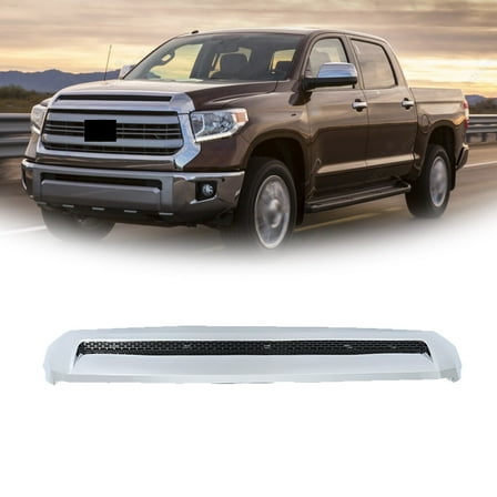For 2014-2021 Toyota Tundra Front Upper Hood Bulge Molding Grille Trim Chrome