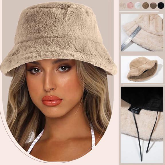 Sales 2026 Under $5 Coffee Unisex Wide-Brim Hat GIJNRIUIUA Warm Bucket Color Men Thick Bucket Hat Hat Cap for Women Basin Winter Solid Baseball Caps Cowboy Hat