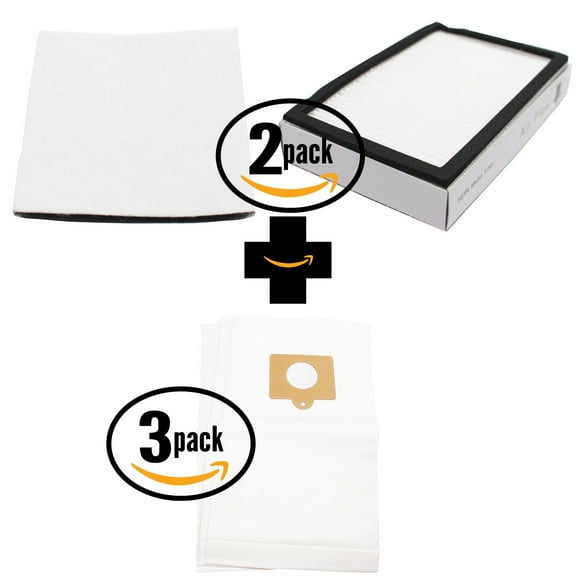 9 Replacement Kenmore 11620912004 Vacuum Bags, 2 HEPA Filter & 2 Foam Filter - Compatible Kenmore 50558, 5055, 50557, Type C Vacuum Bags; 86880, KC38KBRMZ000, EF-2 Filter & 20-86883, CF-1 Filter