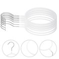 thumbnail image 5 of Tie Hanger 10Pcs Scarf Organizer for Closet Use with White Finish, 5 of 5