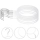 thumbnail image 5 of Tie Hanger 10Pcs Scarf Organizer for Closet Use with White Finish, 5 of 5