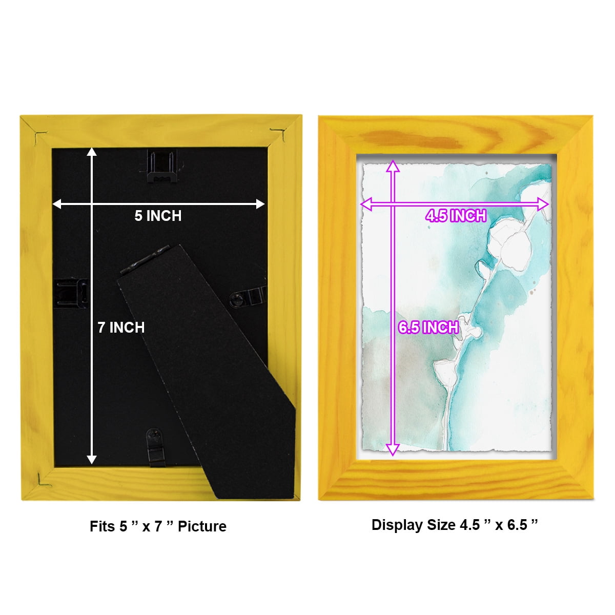 Ginkgo on Dusty Teal VII - Framed Print w/glass - Sunflower Yellow