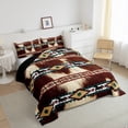 thumbnail image 3 of Castle Fairy Tribal Aztec Full Size Comforter Sets,Farmhouse Cow Print Bedding Sets, 3 of 8