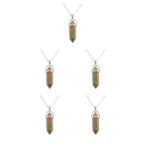 Qarigey Abalorio de columna hexagonal, regalos de aniversario hechos a mano, colgantes colgantes, abalorios de cristal, artesanal, llaveros, Type2 NO2 Qarigey CBP468197