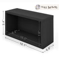 thumbnail image 2 of Way Basics zBoard Stackable DVD Rack Storage-Color:Black, 2 of 7