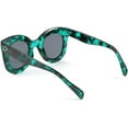 thumbnail image 3 of FEISEDY Retro Oversized Square Horn Sunglasses Semi Cat Eye Butterfly Glass Big Thick Bold Frame B2572, 3 of 14